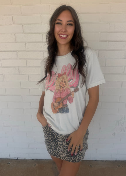 Pink "Dolly" Country Graphic Tee