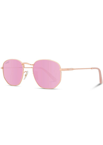 Bexley Gold Frame Retro Sunglasses-Polarized