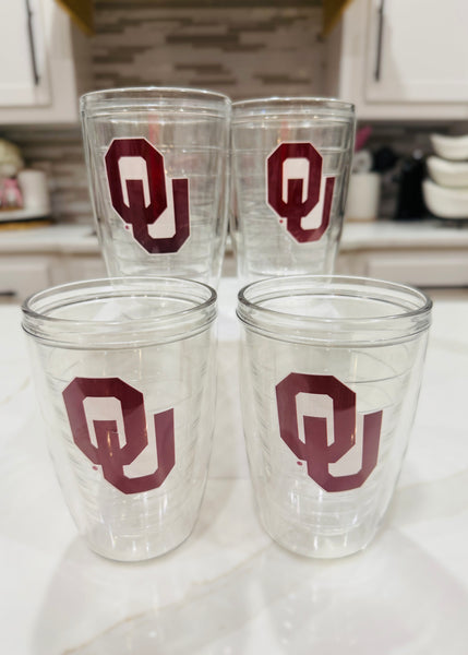 OU SOONERS 4 Pc. Insulated Tumbler Set