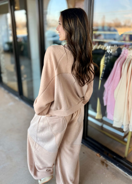 Simmer Down Oversized Joggers - Taupe