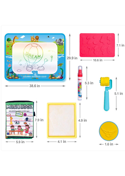 Water Doodle Drawing Mat Art Supplies Coloring Painting