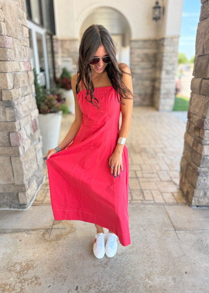 Powerful Love Red Maxi Dress