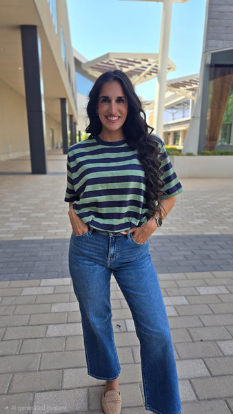 Dolly High Rise Dark Wash Straight Leg Denim