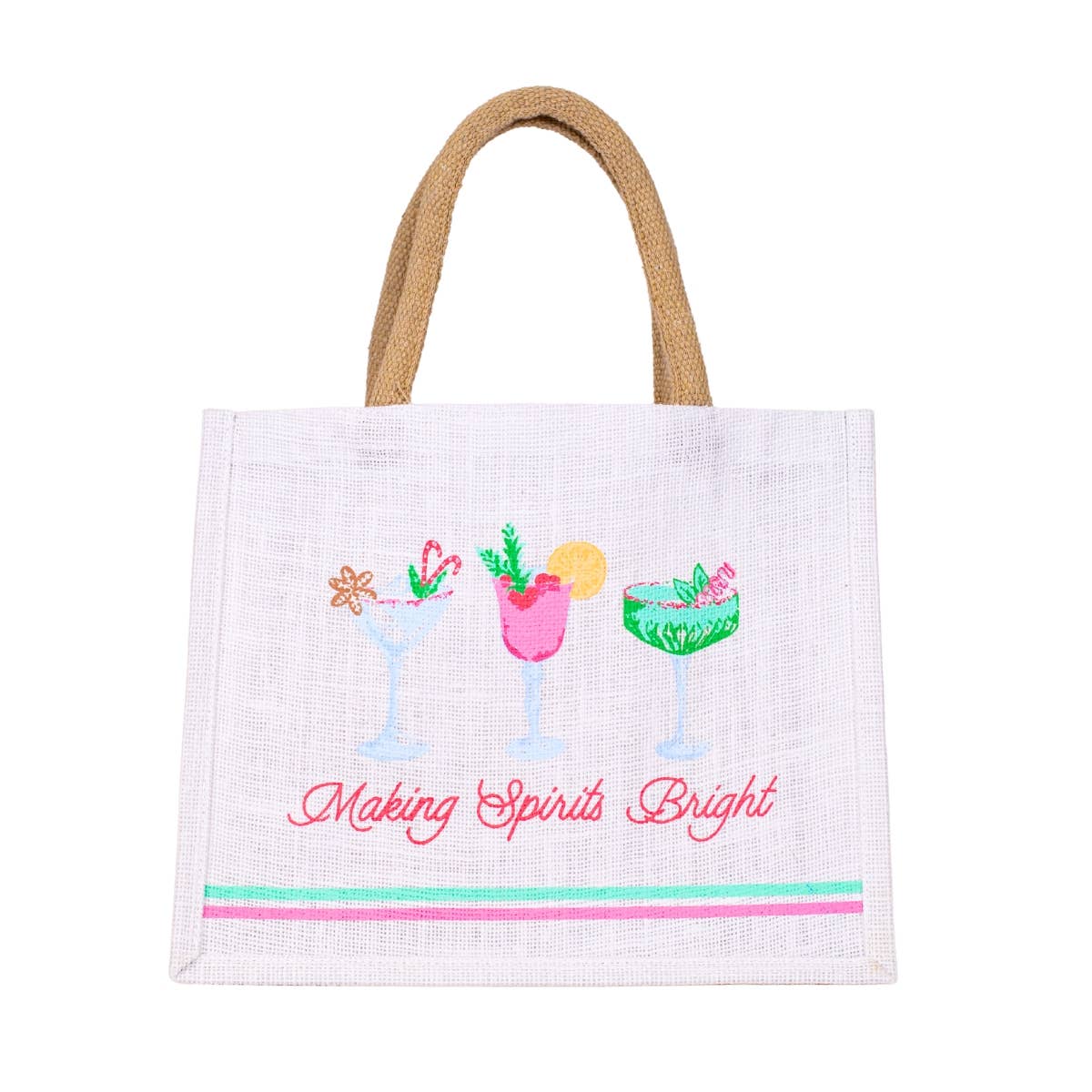 Making Spirits Bright Gift Tote   12x10x8