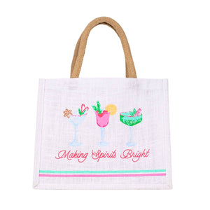 Making Spirits Bright Gift Tote   12x10x8