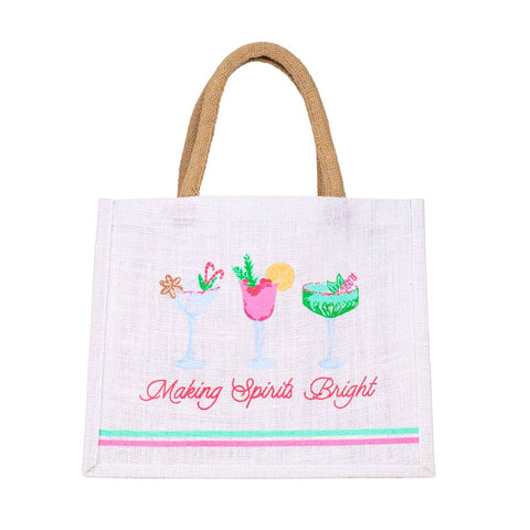 Making Spirits Bright Gift Tote   12x10x8