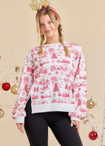 Christmas Wonderland Oversized Sweatshirt