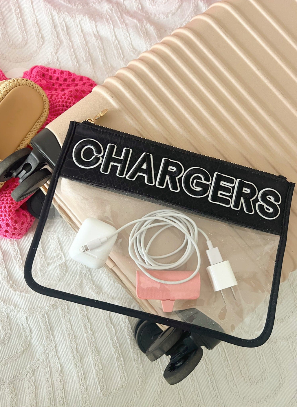 Chargers Clear Pouch