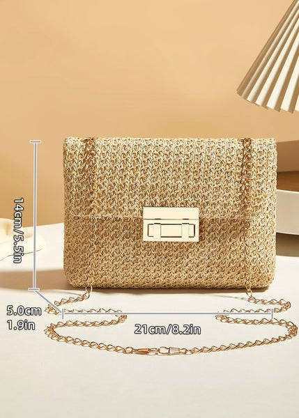Vacation Addict Summer Woven Crossbody Bag