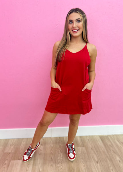 Friendly Advice Red Romper