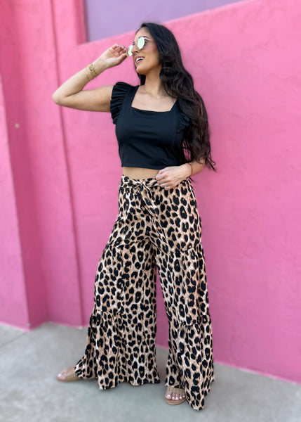Timeless Tiered Leopard Pants