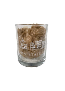 Oklahoma State Skyline Whiskey Glass