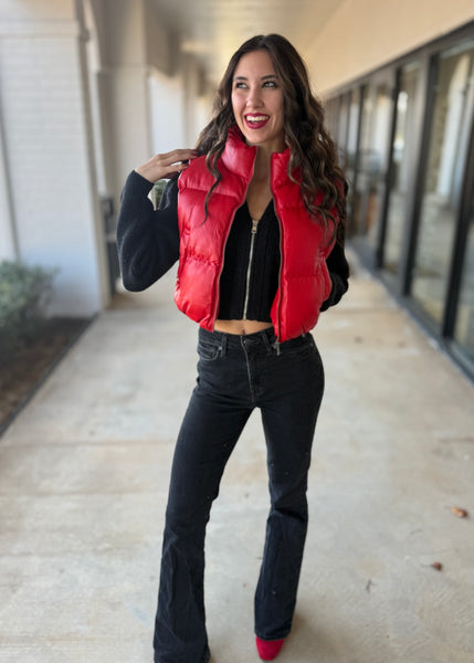 Connected Success Red Puffer Vest
