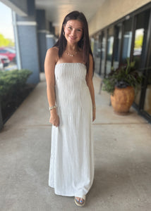 Sunset Serenade Back Tie Maxi Dress