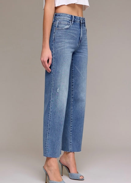 Stephanie High Rise Straight Denim