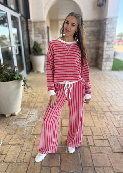 New Resolutions Red 2 Pc Pant Set