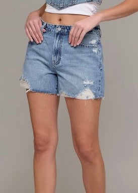 Selena Medium Wash Dad Short