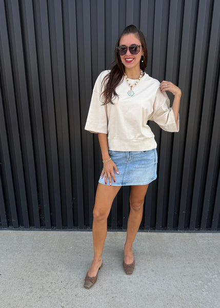 Take Some Time Beige Top