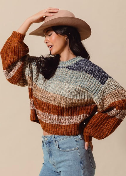 Rustic Mountain Girl Sweater Top