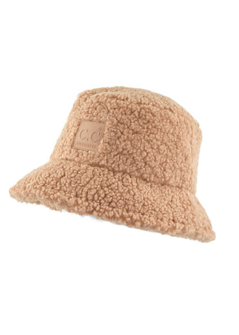 CC Sherpa Adjustable Bucket Hat-Camel