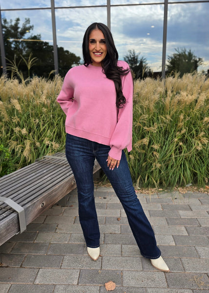 Just My Type Lilac Crew Neck Sweater