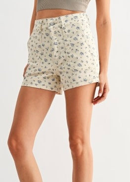 Whats Next Floral Print Cargo Short