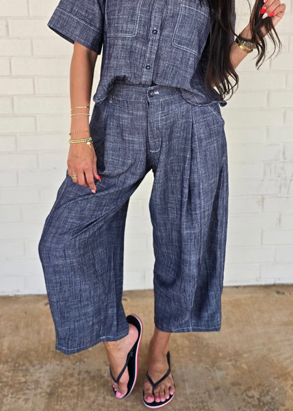 Always Right Linen Barrel Pant
