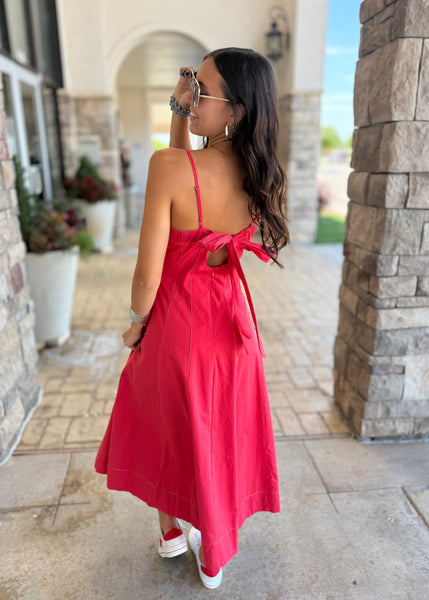 Powerful Love Red Maxi Dress