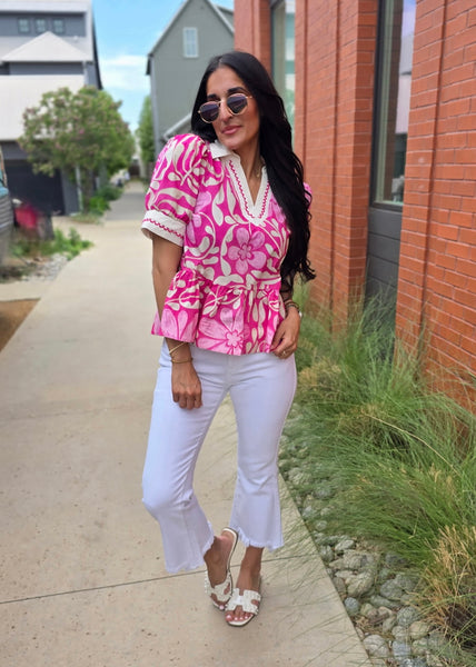 Confident Woman Pink Babydoll Top