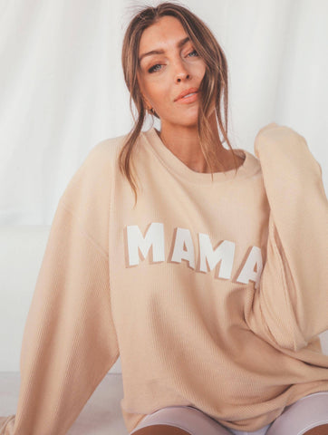 Mama Natural Corded Sweatshirt: Large
