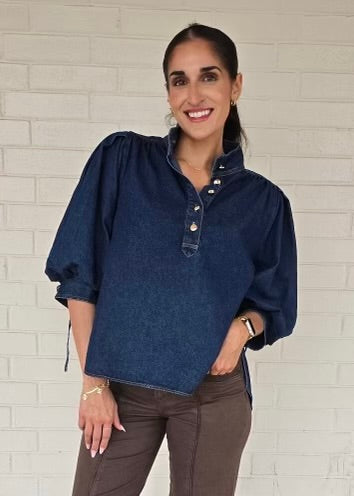 Stay Together Denim Top