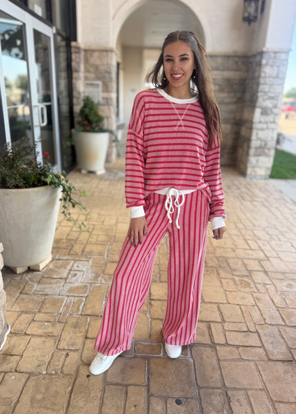 New Resolutions Red 2 Pc Pant Set