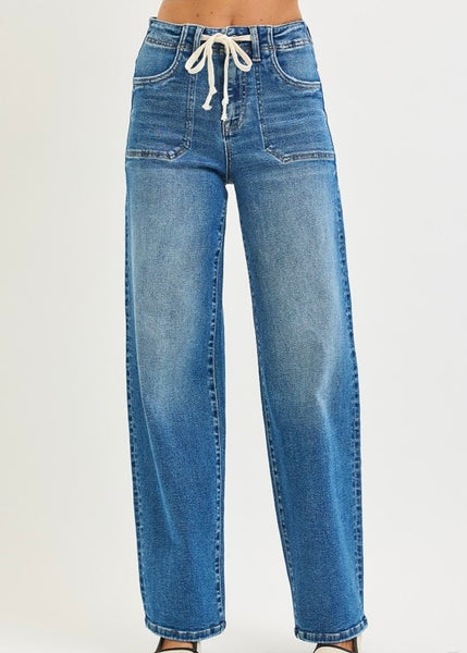 Amelia High Rise Wide Leg Baggy Denim