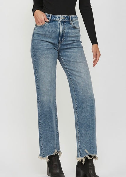 Ella High Rise Straight Leg Denim