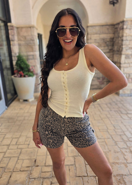 So Sweet Butter Button Up Tank Top