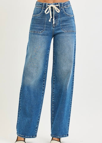 Amelia High Rise Wide Leg Baggy Denim
