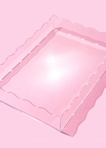 Wavy Acrylic CLEAR Tray - Rectangle