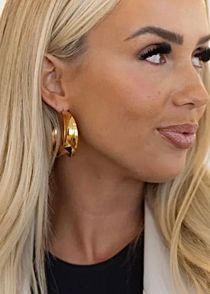 Harlow Hoop Earrings Gold or Silver