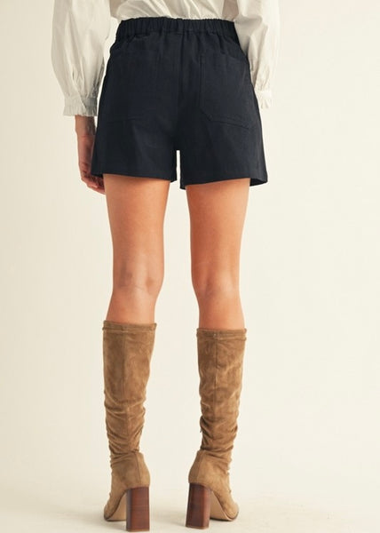 Who's To Blame Black Shorts