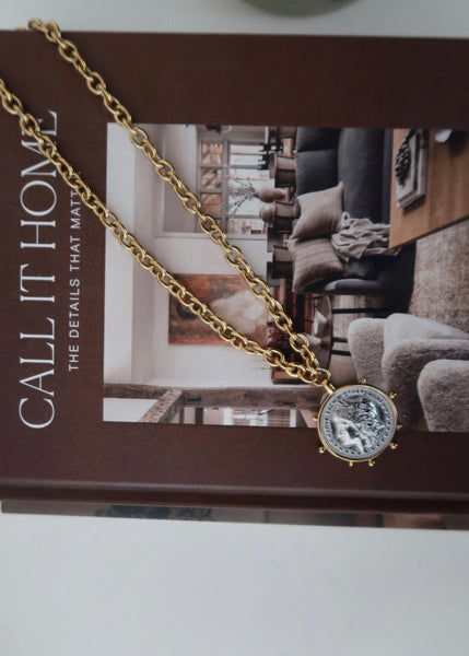 Channing Two Toned Coin Necklace
