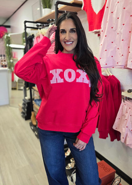 Showing The Love XOXO Red Sweatshirt