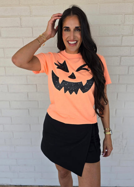 Jack O Lantern Face Orange Tee