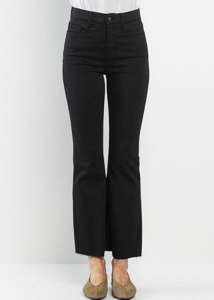 Harper Black Cropped Denim