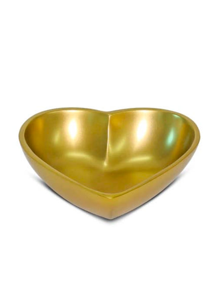 Polished Gold Heart Bowl Large