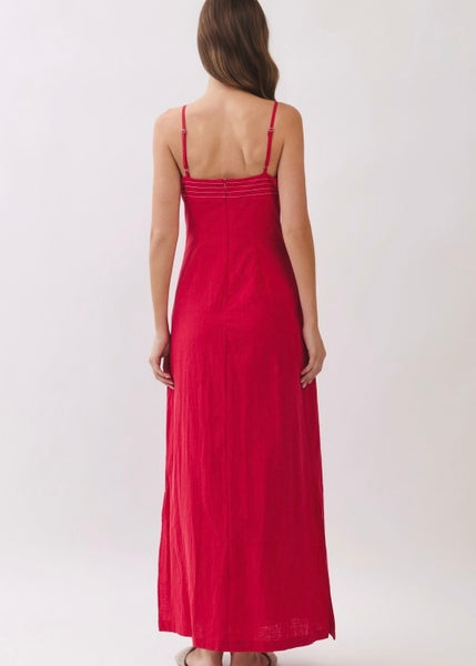 Going For The Win Red Maxi Dress