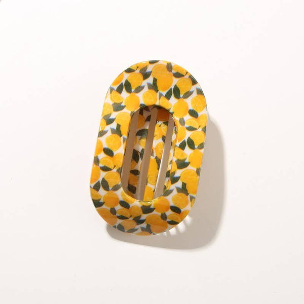 Vintage Floral & Leopard Hair Clip | 40H1119: BROWN