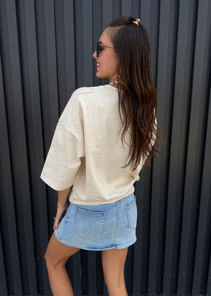Take Some Time Beige Top
