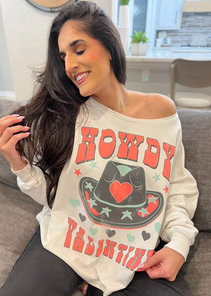 Recycled Karma "Howdy Valentine" Sweatshirt