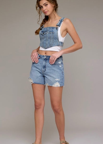 Selena Medium Wash Dad Short