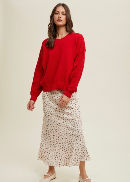 Tulips In Town Maxi Pencil Skirt